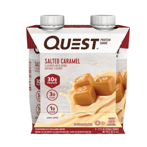 Quest Nutrition Ready to Drink Salted Caramel Protein Shake, High Protein, Low Carb, Gluten Free