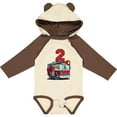 thumbnail image 3 of Inktastic 2nd Birthday Fire Truck Boys or Girls Long Sleeve Baby Bodysuit, 3 of 5
