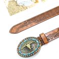 thumbnail image 3 of Western Cowboy Belt Buckle Belt compatibility with men 115CM, 3 of 5