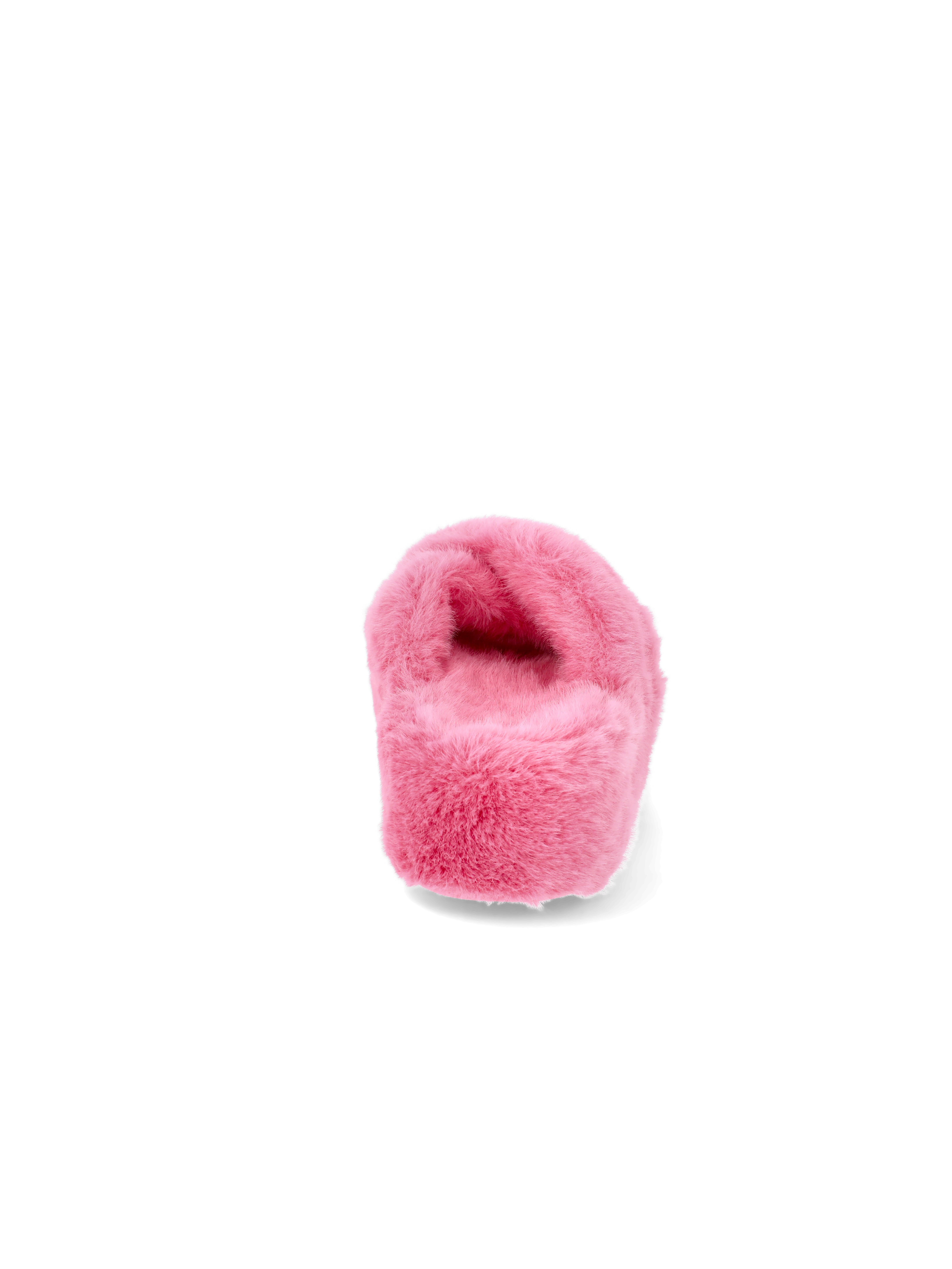 No Boundaries Women's Faux Fur Platform X-Band Slippers