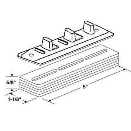 3PK Prime-Line Silver Steel Guide and Riser