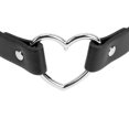 thumbnail image 5 of Collar de cuero Sunnimix Punky Corazón Negro 40 cm, 5 of 5