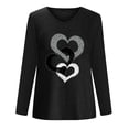 thumbnail image 4 of PNTUTB Womens Fashion Print Blouses Casual Tops Long Sleeve V Neck Comfortable Loose Shirts, 4 of 5