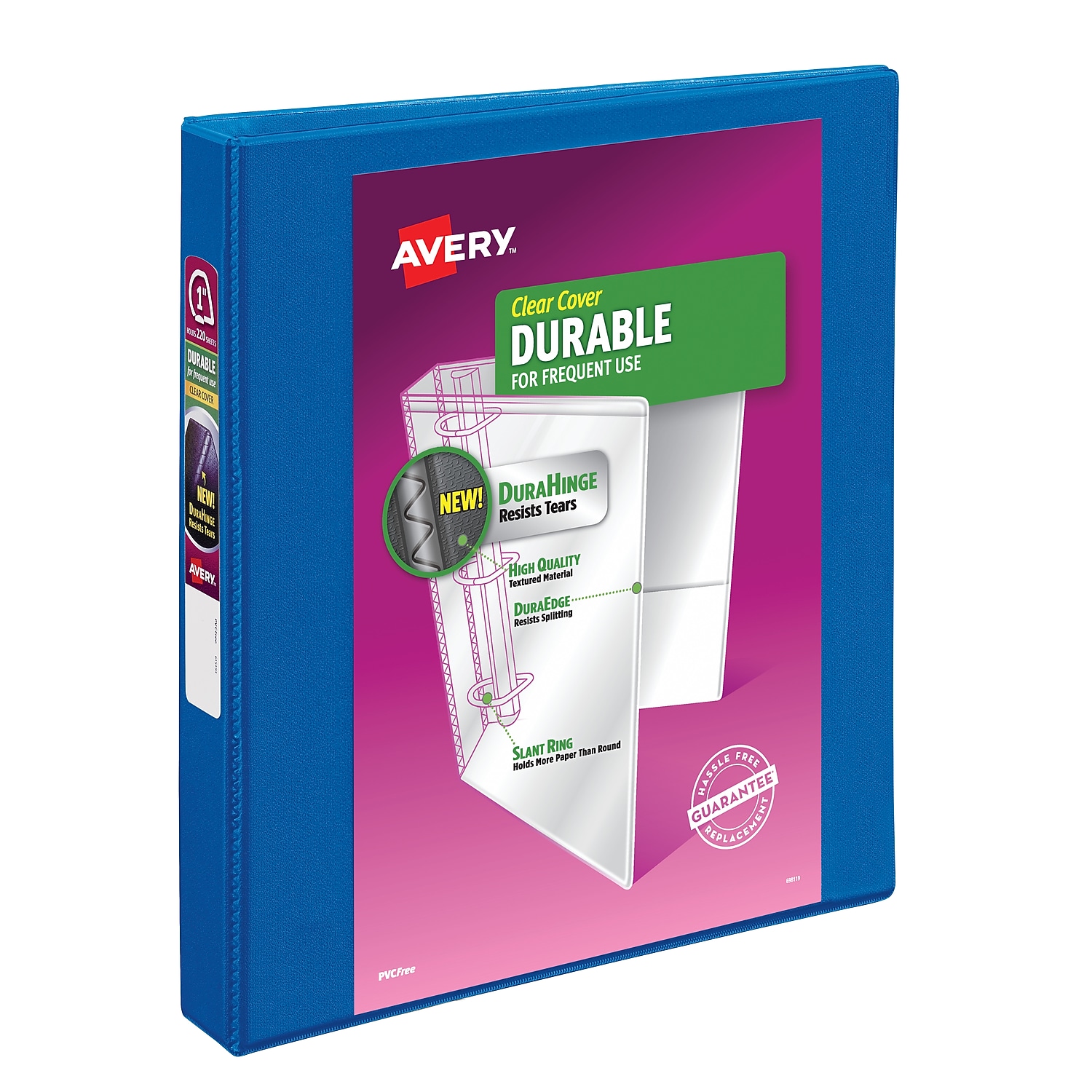 Avery Durable 1' 3-Ring View Binder Dark Blue (17007/17014) 434652