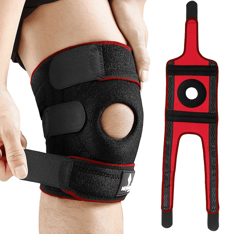 NEENCA Knee Brace with Side Stabilizers & Patella Gel Pads, Adjustable  Straps Knee Support Wrap for Knee Pain,Running,Meniscus Tear,ACL,Joint Pain  Relief, Injury Recovery 
