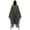 Dark Green, variant on Distressed Tattered Sheer Hooded Cloak for Women/Men, Worn-Out Reaper Cape with Ragged Hem 1-Piece Halloween Horror Costume Prop for Haunted House Zombie Cosplay Party Black One Size
