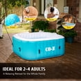 thumbnail image 3 of CO-Z 5ft Inflatable Hot Tub Pool 2-4 Persons  With Massage Jets and All Accessories Green, 3 of 6