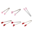 thumbnail image 2 of Bearachild Pinzas reutilizables para cubitos de hielo, abrazadera para piedras, pinza para barra de refrigeración, pinzas para azúcar, ensalada, Cocina y Comedor Rosa Corazón, 2 of 6