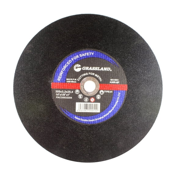 Cutting Disc, Steel Cut-off Wheel for Chop Saw - 14" x 1/8" x 1" - T41 - (10 PACK)