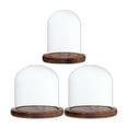 thumbnail image 1 of GUOOL Transparent Cloche Toys Container Terrarium with Base for Garden Display Decor 9x12cm 12x12cm, 1 of 9