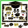thumbnail image 2 of Celebrate Your Achievement Graduation Photo Booth Frame Set with 18 Fun Props and Sturdy Cardboard Support for Memorable Grad Party Poses and Captivating Selfies, 2 of 5