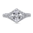 thumbnail image 2 of BERRICLE Sterling Silver Cubic Zirconia CZ Fashion Ring for Women, Rhodium Plated Size 4.5, 2 of 9