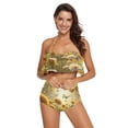 thumbnail image 2 of Ckdifva Butterfly and Sunflower Daisy Womens High Waisted Bikini Set Two Piece Swimsuit Bathing Suits, 2 of 5