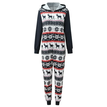 

ZIZOCWA Mama And Girls Boys Matching Outfits Christmas Pajamas Family Of 7 Women Mom Christmas Printed Jumpsuit Set Loungewear Jumpsuit Sleepwear Sets Christmas Soft Warm Sleepwear Suit Christmas Paj