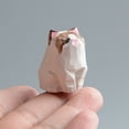 thumbnail image 2 of Baywell Mini Wooden Cat Figurine - Lovely Sculpted Kitten Hand-Painted Wooden Cats Figurine Decoration Home Office Gifts for Cat Lovers, Hand-Made, Carving, Decoration, Small Animals, 2 of 5