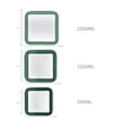thumbnail image 4 of COOK SAVY 6-Piece Square Locktop Food storage Container Set With Expandable Silicone Lid 550ML, 1200ML, 2200ML, 4 of 4