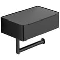 thumbnail image 3 of soporte para papel higiénico con almacenamiento, toallitas desechables negras para montaje en pared Di, 3 of 3