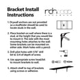 thumbnail image 3 of RCH Hardware 7902BLK Fancy Decorative Cast Iron Shelf Bracket, Matching Screws Included, Black, 3 of 3