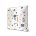 thumbnail image 3 of Cartoon Astronauts Floating Planets Stars Throw Pillow Covers Pillowcases 20 x 20 Inch Home Decor 2 Packs for Bedroom Sofa, 3 of 6