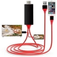 thumbnail image 2 of Adaptador de cable de duplicación de pantalla, pantalla Full HD de 1080p, adaptador HDTV universal Plug and Play para conexión Lightning a HDMI en iPhone, iPad, iPod sin fuente de alimentación externa, 2 of 5