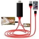 thumbnail image 2 of Adaptador de cable de duplicación de pantalla, pantalla Full HD de 1080p, adaptador HDTV universal Plug and Play para conexión Lightning a HDMI en iPhone, iPad, iPod sin fuente de alimentación externa, 2 of 5