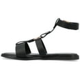 thumbnail image 2 of Journee Womens Eleanora Multi Strap Flat Sandals, 2 of 9