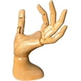thumbnail image 1 of Mano de maniquí articulada de madera Yangjietf, izquierda, femenina, 1 of 6
