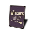 thumbnail image 4 of Witches Gather Here Novelty Decor, Metal Wall Sign - 10x14 Inches, 4 of 4