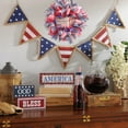 thumbnail image 3 of AZXY 4th of July Wreath,Patriotic Wreath,Independence Day Wreaths,Memorial Day Decorations, 3 of 7