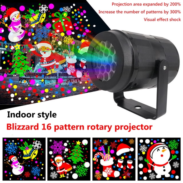 Proyector de luz nocturna LED Lámpara giratoria Luz de decoración navideña colorida (AU)