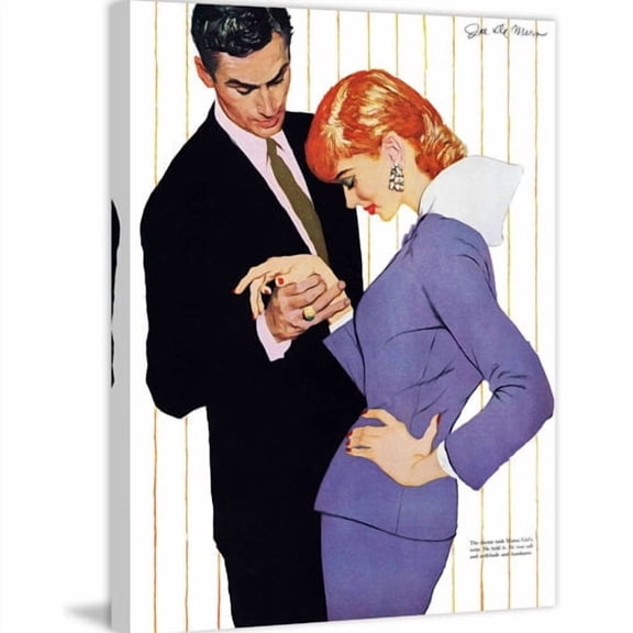 Marmont Hill "I Love You, Mama Girl" by Joe de Mers Painting Print on Canvas
