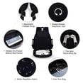 thumbnail image 4 of CHAOYUNYI Dry Wet Gym Backpack with Shoe Compartment and Wet Pocket for Women Water Resistant Sports Bag for Swimming Beach Yoga Travel, Black M, 4 of 8