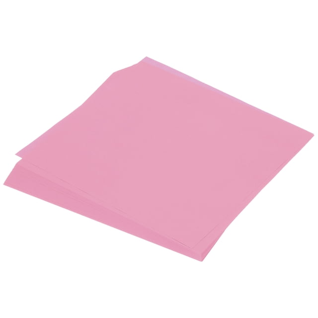 Papel de Origami Doble Cara Uxcell para Proyecto de Arte y Manualidades para Principiantes 100 Hojas Rosa 10x10 pulgadas