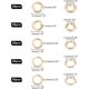 thumbnail image 5 of Anillas abiertas chapadas en oro de 18 quilates, 250 unidades, 5 tamaños, conectores, dijes, anillos redondos de latón, calibre 18/19/20, anillos en forma de O para joyería, 5 of 6