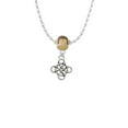 thumbnail image 2 of Delight Jewelry Silvertone Celtic Knot Cross Mia Monkey Charm Necklace, 2 of 4