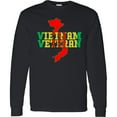 thumbnail image 3 of Inktastic Vietnam Veteran in Green Gold and Red Long Sleeve T-Shirt, 3 of 5