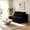 Black, variant on AUU 69" Plush Fabric Cloud L-Shape Sectional Couch with Dual Chaise (L & R) – Deep Seat 2-Seater Modern Sofa for Compact Living Rooms or Apartments