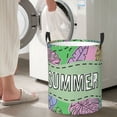 thumbnail image 4 of Cauagu Summer for Laundry Basket,Collapsible Organizer Basket for Storage Bin Toy Bins Gift Baskets Bedroom Clothes Children Nursery Hamper -Medium, 4 of 7