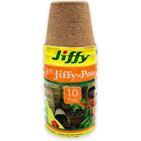 Jiffy 3 In. W. Round Peat Pot (10-Pack) JP310