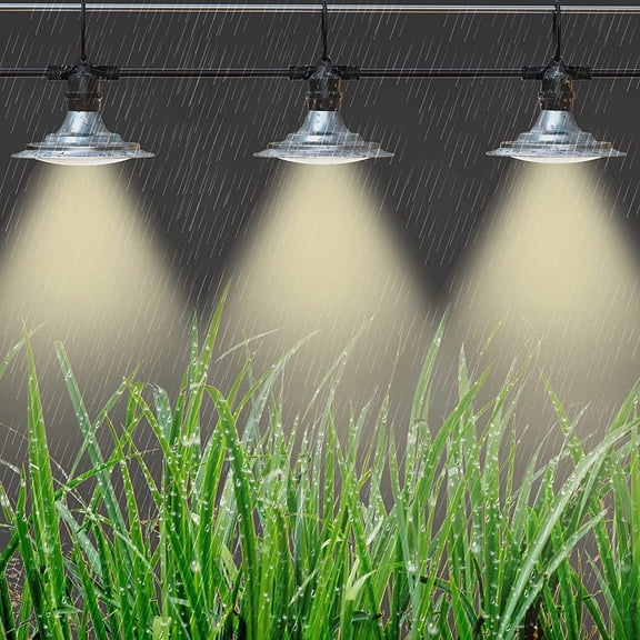 Outdoor LED Grow Lights for Greenhouse 6-Light Waterproof String Grow Light