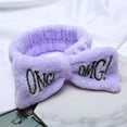 thumbnail image 2 of Diadema HUOGUO Fashion de terciopelo liso con nudo para mujer, 2 of 2