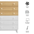 thumbnail image 3 of Nolia 6-Drawer Color Block Dresser Chest in Oak White, 3 of 9