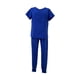thumbnail image 3 of Conjunto de uniforme médico para mujer, ropa de trabajo, camiseta de manga corta y pantalones deportivos lavables a máquina Azul real, 3 of 9