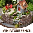 thumbnail image 3 of TEHAUX 9Pcs Japanese Bamboo Fence Micro Landscape Scene Decoration Light Brown, 3 of 6