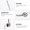 thumbnail image 4 of 2 Pcs Toilet Flush Lever Toilet Handle Toilet Tank Handle Single Push Flushing, 4 of 7