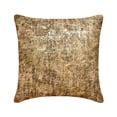 thumbnail image 6 of The HomeCentric Decorative Pillow Covers Brown & Gold Pack of 2, 24"x24" (60x60 cm) Suede Foil, Grudge, Textured Cushion Covers For Sofa, Solid Modern Style - Brown Gilded Glamour, 6 of 10