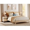 thumbnail image 4 of WAMPAT Dresser and Nightstand Set of 3, 94.5 Inches Dresser with 6 Drawers, 2 Nightstand with Drawer and Cabinet for Bedroom, Bedroom Furniture Set, Light Oak, 4 of 14