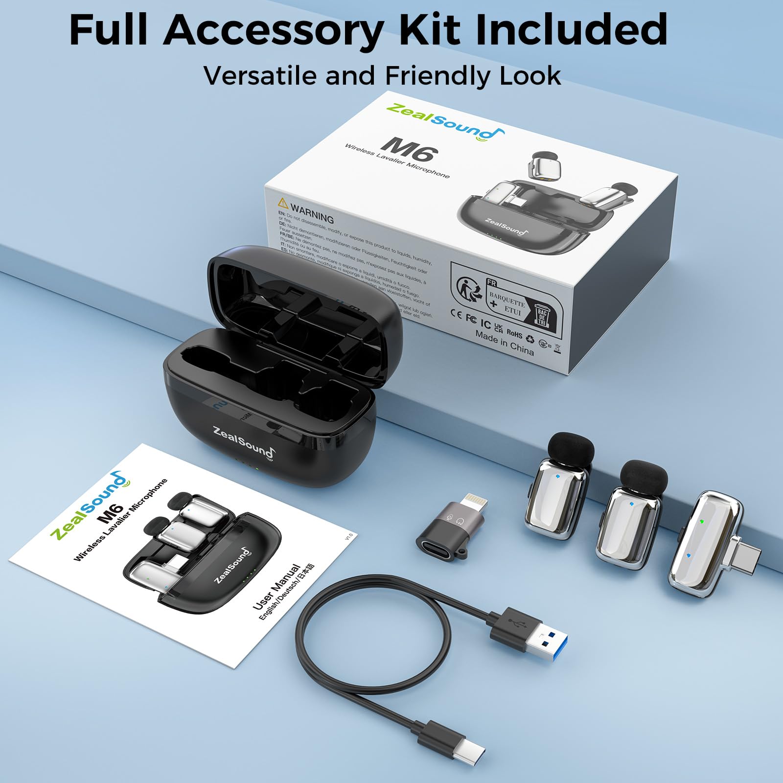 ZealSound Wireless Lavalier Microphone for Content Creators photo 8
