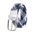 thumbnail image 3 of Cinturón elástico trenzado, elegante cinturón para hombre, ideal para viajes, compras y vacaciones. Longitud 95 cm, 3 of 9