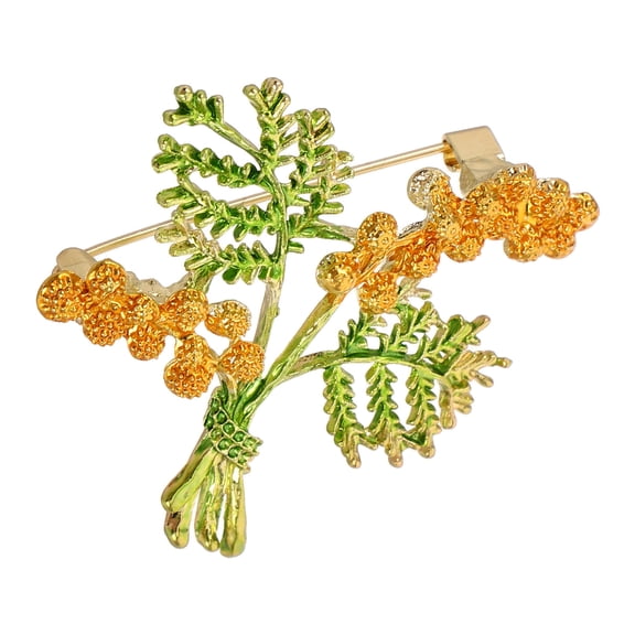 FOMIYES Vintage Multi-Color Pine Branch Brooch Pin for Cardigans, Shawls, Sweaters, and Jacket Accessories